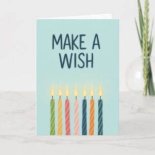 Carte d'anniversaire Teal Wish