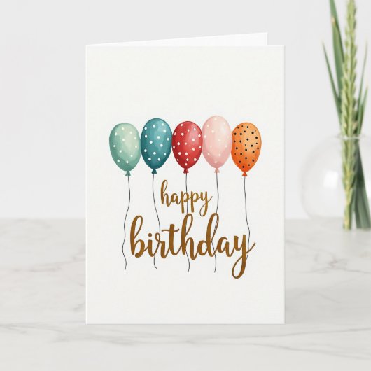 Carte d'anniversaire Teintes de coucher de soleil (Devant)