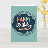 Carte d'anniversaire Teintes Enjouées (Fleur jaune)