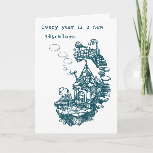 Carte d'anniversaire - temps de déjeuner (Devant)