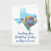 Carte d'anniversaire Texas Wildflowers (Devant)