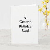 Carte d'anniversaire texte minimaliste (Fleur jaune)