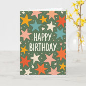 Carte d'anniversaire texturée (Fleur jaune)