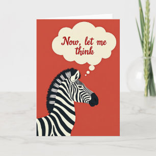 Carte d'anniversaire Thinking Equine