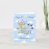 Carte d'anniversaire Thunderbirds Blue Sky initial (Devant)