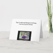 Carte d'anniversaire Tiger Swallowtail Button (Dos)