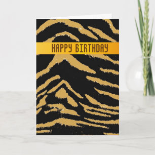 Carte d'anniversaire Tigre Sauvage