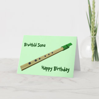 Carte d'anniversaire Tin Whistday irlandaise