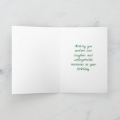 Carte d'anniversaire Toadstool Artsy (Intérieur)