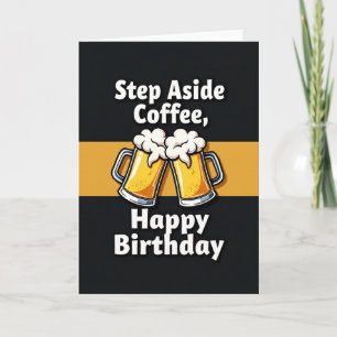Carte d'anniversaire Toast Doré