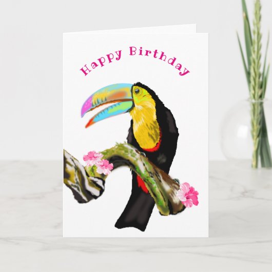 Carte d'anniversaire Toco Toucan (Devant)