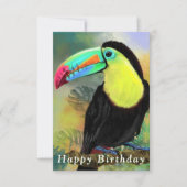 Carte d'anniversaire Toco Toucan Exotic (Devant)