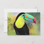 Carte d'anniversaire Toco Toucan Exotic (Dos)