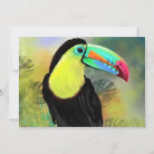 Carte d'anniversaire Toco Toucan Exotic Tropical (Dos)