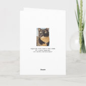 Carte d'anniversaire Tortoise Shell Cat (Dos)