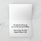 Carte d'anniversaire "Tortue gigantesque" (Intérieur)