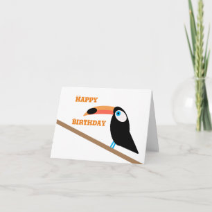 Carte d'anniversaire Toucan