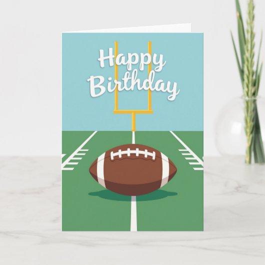 Carte d'anniversaire Touchdown (Devant)