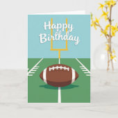 Carte d'anniversaire Touchdown (Fleur jaune)