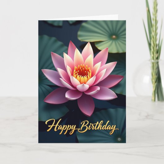 Carte d'anniversaire Tranquille Bloom (Devant)
