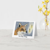Carte d'anniversaire transparente (Fleur jaune)