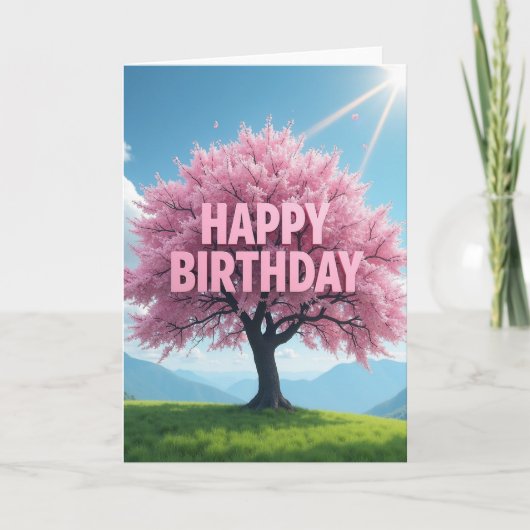 Carte d'anniversaire Tree Bloom (Devant)