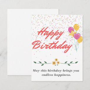 Carte d'anniversaire très heureuse