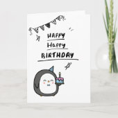 Carte d'anniversaire très mignonne  (Devant)