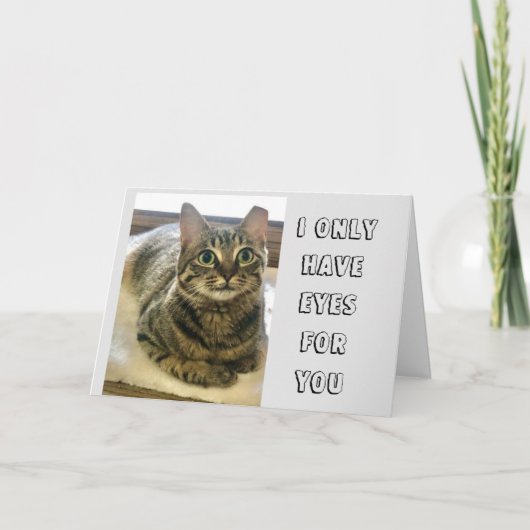 CARTE D'ANNIVERSAIRE "TRÈS ROMANTIQUE" JUSTE POUR  (Devant)