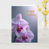 Carte d'anniversaire Trio Botanique (Fleur jaune)