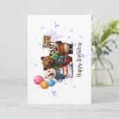 Carte d'anniversaire Trio d'ours adorables (Debout devant)