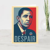 Carte d'anniversaire triste Obama (Devant)