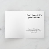 Carte d'anniversaire triste Obama (Intérieur)