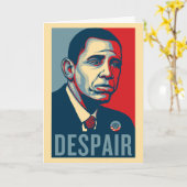 Carte d'anniversaire triste Obama (Fleur jaune)