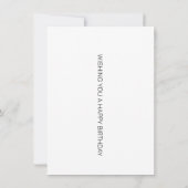 Carte d'anniversaire Tropical Sunset (Dos)