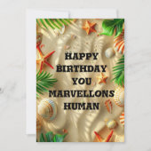 Carte d'anniversaire tropicale (Devant)