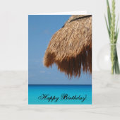 Carte d'anniversaire tropicale (Devant)