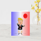 Carte d'anniversaire Trump (Fleur jaune)