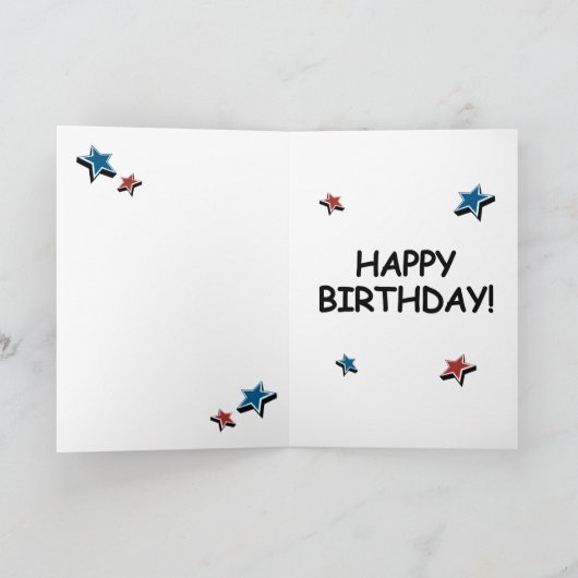 Carte d'anniversaire Trump - Personnaliser de votr (Intérieur)