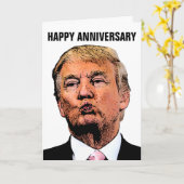 CARTE D'ANNIVERSAIRE TRUMP POUR FEMME (Fleur jaune)