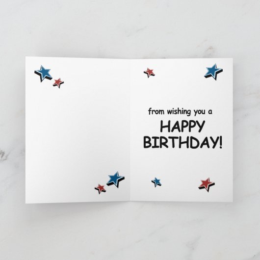 Carte d'anniversaire Trump - Rien ne peut m'arrête (Intérieur)
