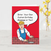 Carte d'anniversaire Trump Wall - Personnaliser vo (Fleur jaune)