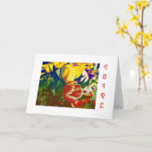 Carte d'anniversaire Tulip (Fleur jaune)
