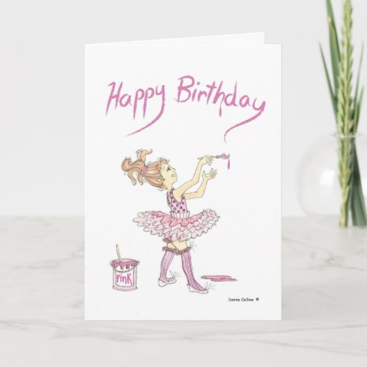 Carte d'anniversaire Tutu (Devant)