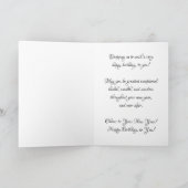 Carte d'anniversaire "Tuyau d'arrosage qui fuit" (Intérieur)