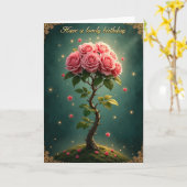 Carte d'anniversaire Twinkling Joy (Fleur jaune)