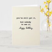 Carte d'anniversaire typographique (Fleur jaune)