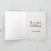 Carte d'anniversaire 'Un petit oiseau m'a dit' (Intérieur)