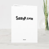 Carte d'anniversaire "Un tremblement de terre dans (Dos)