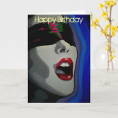 Carte d'anniversaire "Un tremblement de terre dans (Fleur jaune)